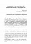 Research paper thumbnail of ‘Voye de la raison’ et ‘voix commune’ (Essais I, 31): reconnaissance de l’autre et mise en cause de la logique duelle