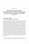 Research paper thumbnail of Heidegger interprète de Luther: l’expérience facticielle de la vie et la destruction de la métaphysique théologique