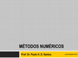 MÉTODOS NUMÉRICOS Cover Page