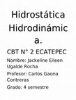 Hidrostática Cover Page