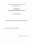 Research paper thumbnail of UNIVERSIDAD AUTÓNOMA DE DURANGO CAMPUS LAGUNA MAESTRÍA EN MATERIALES PARA EL SEMINARIO DE TESIS III