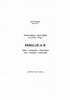 Research paper thumbnail of Parallela IX. Testo – variazione – informatica / Text – Variation – Informatik (Wilhelmsfeld 2002)