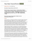 Research paper thumbnail of Derek Krueger, "Liturgical Subjects:  Christian Ritual, Biblical Narrative, and the Formation of the Self in Byzantium" (UPenn Press, 2014).  Reviewed for BMCR