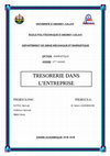 Research paper thumbnail of La trésorerie dans l'entreprise