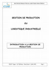 Research paper thumbnail of Planification industrielle