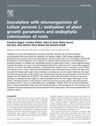 Inoculation with effective microorganisms of Lolium perenne L.: evaluation of plant growth parameters and endophytic colonization of roots Cover Page