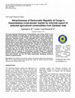 Research paper thumbnail of Attractiveness of Democratic Republic of Congo’s Kasumbalesa cross-border market for informal export of selected agricultural commodities from Zambian side