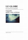 Géographie, mythes, contes, archétypes. Le Globe 2014. Cover Page