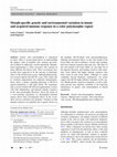 Research paper thumbnail of Morph‑specific genetic and environmental variation in innate and acquired immune response in a color polymorphic raptor