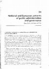 Research paper thumbnail of Colino, C. & del Pino, E. 2015 “National and European patterns of public administration and governance”, in José M. Magone ed. Routledge Handbook of European Politics, London: Routledge.