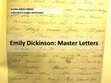 Research paper thumbnail of Emily Dickinson: "Master" Letters (Presentazione per seminario)