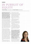 Research paper thumbnail of In Pursuit of Equity, an interview with Annie Tennant