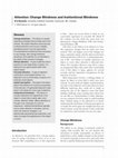 Research paper thumbnail of Attention: Change Blindness and Inattentional Blindness