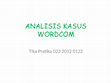 Research paper thumbnail of Analisi kasus wordcom