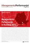 Managementul Performantei in Romania in 2012 (Performance Management in Romania in 2012) Cover Page