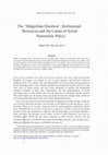 The "Mingrelian Question": Institutional Resources and the Limits of Soviet Nationality Policy - Europe-Asia Studies (May 2014) Cover Page