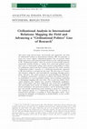 Civilizational Analysis in International Relations: Mapping the Field and Advancing a ‘Civilizational Politics’ Line of Research Cover Page