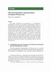 Research paper thumbnail of Francesco Longobucco - The Procompetitive Interpretation of Italian Private Law