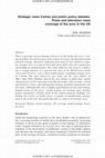 Research paper thumbnail of Strategic news frames and public policy debates: Press and television news coverage of the euro in the UK