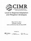 Climate Change and Fisheries in Bangladesh: Impact and Adaptation (Published in Climate Information for Managing Risks (CIMR): Local to Regional Adaptation and Mitigation Strategies Cover Page