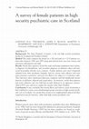 A survey of female patients in high security psychiatric care in Scotland Cover Page