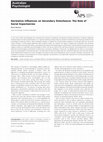 Research paper thumbnail of Normative Influences on Secondary Disturbance: The Role of Social Expectancies