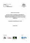 Relatório da Pesquisa "Políticas Públicas, Moradia, Saneamento e Mobilidade: uma análise participativa do PAC na perspectiva da Promoção da Saúde e da Justiça Ambiental Cover Page