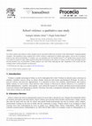 Research paper thumbnail of School Violance: A Qualitative Case Study