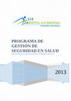 PROGRAMA DE GESTIÓN DE SEGURIDAD EN SALUD Cover Page