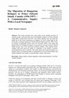 Research paper thumbnail of The migration of Hungarian refugees to Prince Edward Island, Canada (1956-1957) – a communicative inquiry with a local newspaper