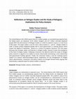 Research paper thumbnail of Reflections on Refugee Studies and the study of refugees: Implications for policy analysts