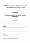 Research paper thumbnail of Milano, 8-12/06/2015: EXPOsizioni. Esporre ed esporsi al mondo dall'antichità alla contemporaneità