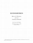 Research paper thumbnail of ECONOMETRICS