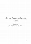 Research paper thumbnail of On the Paradox Called Love