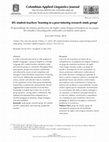 EFL student teachers’ learning in a peer-tutoring research study group Cover Page