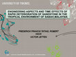 Research paper thumbnail of Engineering aspects and time effects of rapid deterioration of sandstone in the tropical environment of Sabah, Malaysia