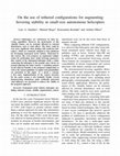 Research paper thumbnail of On the use of tethered configurations for augmenting hovering stability in small-size autonomous helicopters