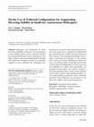 Research paper thumbnail of On the use of tethered configurations for augmenting hovering stability in small-size autonomous helicopters