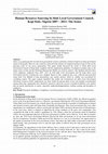 Research paper thumbnail of Human Resource Sourcing In Idah Local Government Council, Kogi State, Nigeria 2007 – 2011: The Issues  