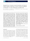 Research paper thumbnail of Marginal bone resorption around immediate and delayed loaded implants supporting a locator-retained mandibular overdenture. A 1-year randomised controlled trial.