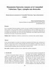 Research paper thumbnail of MARTÍNEZ PÉREZ, M. A. (2015): Monumentos funerarios romanos en la Comunidad Valenciana. Tipos y ejemplos más destacados, ArqueoWeb, 16.