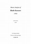 Research paper thumbnail of Movie Analysis: Blade Runner (1982)