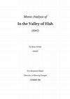 Research paper thumbnail of Movie Analysis: In the Valley of Elah (2007)