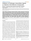 Research paper thumbnail of Inhibitors of Pathogen Intercellular Signals as Selective Anti-Infective Compounds