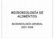 MICROBIOLOGÍA DE ALIMENTOS Cover Page