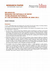 Research paper thumbnail of Reasons for refusals of entry to nationals of Belarus at the external EU border in 2006-2011