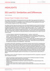 Research paper thumbnail of The Eurasian Economic Union (EEU) and the European Union (EU): Similarities and Differences