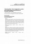 Research paper thumbnail of  “Animal poético”. Arte: Imaginación y praxis. Una mirada desde el pensamiento de Cornelius Castoriadis