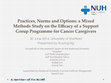 Research paper thumbnail of Assessing the efficacy of a support group programme’s impact on caregiver wellbeing through its practices, norms and options: A mixed-methods study. 