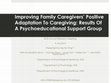 Research paper thumbnail of Psychoeducational support group improves family caregivers’ positive adaptation to caregiving.